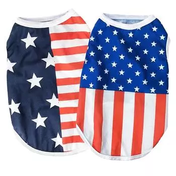 Одежда для собак Pet Veat, летняя дышащая футболка, одежда для маленьких собак, кошек, модный принт, костюм щенка йоркширского французского бульдога, подарок на фестиваль XS