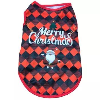Одежда для собак Рождественский костюм для маленьких и средних собак, пуловер для кошек, мягкая футболка для щенков, одежда для французских бульдогов, наряд для мопсов для домашних животных XS