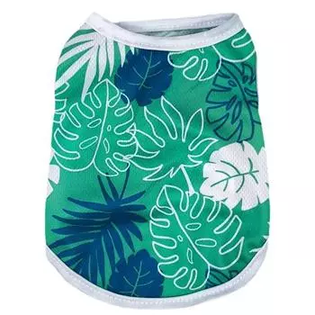 Одежда для собак сетчатый дышащий жилет для щенков летняя футболка для собак одежда для кошек модный принт костюм мопса йоркширского происхождения дешевая одежда для домашних животных XS белый