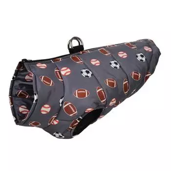 Одежда для собак Теплая куртка Зимняя одежда для щенков Для маленьких, средних и больших собак, кошек Ветрозащитное водонепроницаемое пальто Йоркширский чихуахуа S чёрный