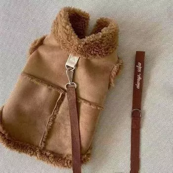 Одежда для собак Traction Velvet Winter Pet Teddy Puppy Small Dog Bigbear Pomeranian Cat Одежда для осени и зимы XS