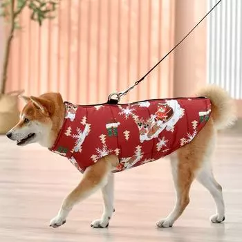 Одежда для собак, зимняя куртка для собак, пальто, водонепроницаемая рождественская одежда для щенков, маленькая, средняя, большая собака, мопс, чихуахуа, Ropa Para Perros S