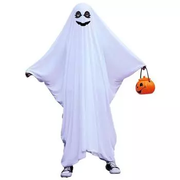 Одежда для устрашения, накидка на Хэллоуин, накидка с капюшоном, костюм для косплея призрака, сценическое представление M-Style 1