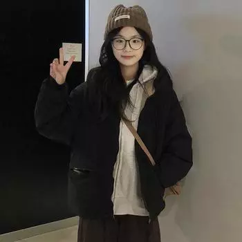 Одежда из хлопка Цанчжоу интегрирована, хлопок не может позволить себе комков, новая студенческая корейская версия свободная и универсальная, а иностранная S серый