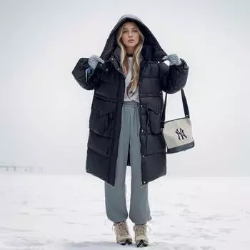 Одежда из хлопка, женская зимняя одежда с хлопковой подкладкой, средняя и длинная, модная универсальная, утолщенная, свободная и тонкая зимняя куртка M красный