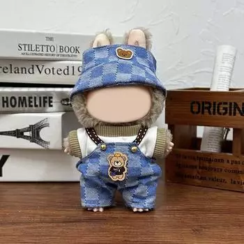 Одежда Лабубу Наряд Аксессуары Для 17 См Виниловой Плюшевой Куклы Лабубу Повседневная Одежда Плюшевая Игрушка Одежда Набор для Замены