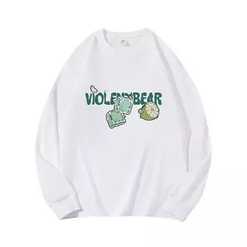 Одежда Lemon Autumn с длинными рукавами из чистого хлопка, новый мужской и женский топ, весенний внутренний слой, базовая рубашка, футболка с круглым вырезом и длинными рукавами M коричневый