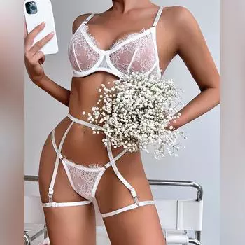 Одежда Лето Взрывной Секс Нижнее Белье 2024 Кружева Сексуальные Перспективные Стринги Подвязки Женщины S