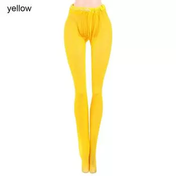 Одежда Низ Носки Мини Эластичные леггинсы Кукольные шелковые чулки Игрушки Колготки Куклы Аксессуары жёлтый