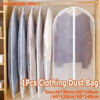 Одежда, пылезащитная сумка, прозрачная трехмерная одежда, пылезащитный чехол, чехол для костюма, пальто, пылезащитная подвесная сумка с принтом YSXX 60*80cm