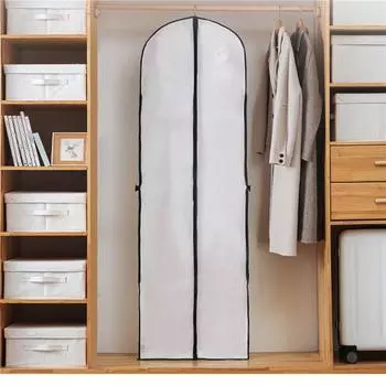 Одежда Пылезащитный Чехол Костюм Платье Куртка Одежда Пальто Пылезащитный Чехол Защитный Дорожная Сумка Костюм Свадебное Платье Чехол белый