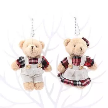 Одежда с героями мультфильмов, одежда с медведем, плюшевая игрушка, брелок, мягкая кукла, подвеска, рюкзак, сумка для автомобиля, брелок для ключей, Декор, подарок для ребенка Boy