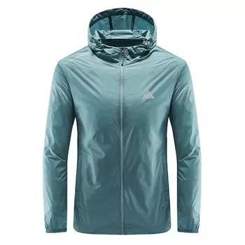 Одежда с капюшоном из кожи, мужская летняя спортивная куртка для активного отдыха, легкая куртка из шелка, быстросохнущая одежда большого размера M