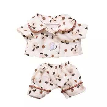 Одежда + Штаны Комплект пижамы для щенка 17 см Креативное переодевание Двухпредметные аксессуары для куклы (Кукла не входит в комплект) One Size