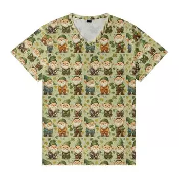 Одежда V-образный вырез женские топы повседневная футболка с цветочным принтом футболка с коротким рукавом летняя свободная уличная одежда S