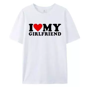 Одежда «Я люблю своего парня», футболка «Я люблю свою девушку», мужские футболки, поэтому, пожалуйста, держитесь подальше от меня, забавные футболки с надписью «BF GF» и «Цитата», подарочные футболки XL