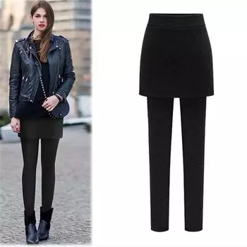 одежда женские леггинсы фитнес-джоггеры однотонные юбки брюки повседневные узкие леггинсы без ног женские брюки-карандаш черные S