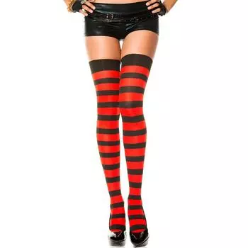Одежда Женские рождественские чулки Полосатые чулки Косплей на Хэллоуин Полосатые носки, Сексуальное белье, Чулки One size