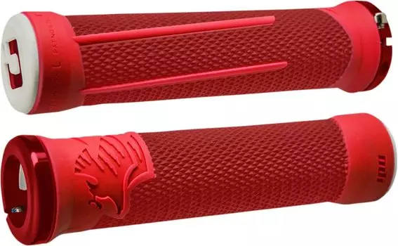 ODI AG2 AARON GWIN GRIPS RED V2.1 Lock-On RED/FIRE