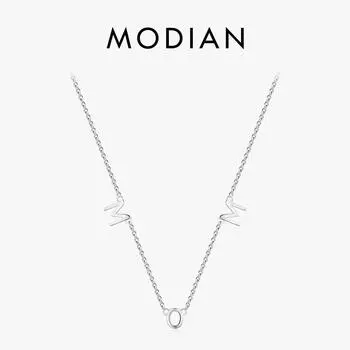 ODIAN классический дизайн, стерлинговое серебро 925 пробы, подвеска в виде буквы «мама», ожерелье для женщин, мама, день рождения, Рождество, сладкий подарок серебряный