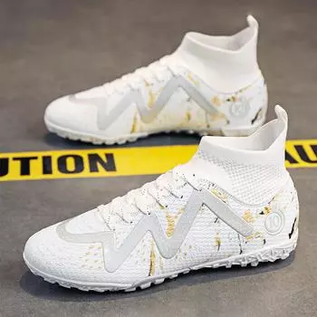 Один ботинок для взрослых с длинным ногтем, сломанный ноготь, футбольные бутсы, мужские тренировочные игровые спортивные туфли для газона 33