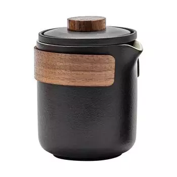 Один чайник и три чашки, чайные сервизы на открытом воздухе, полный набор посуды для питья, керамические деловые подарки, специальные принадлежности для чайника, чашка, переносная чашка