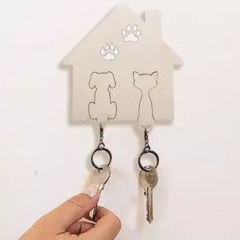 Один комплект для дома, настенный брелок для ключей в прихожую, подвесная стойка для ключей своими руками из дерева для пары