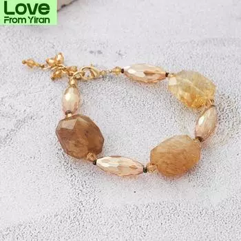 Один модный браслет с хрустальными стеклянными бусинами -47 мм (Бе184 )