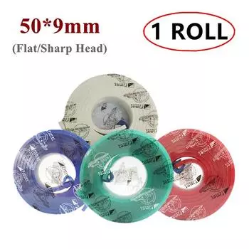 Один рулон 50*9*3660MM плоский/острый резиновый ракель для трафаретной печати 65A 70A 75A 80A 85A твердомер скребок для трафаретной печати Sharp Head