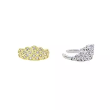 Один шт. Серьги-кольца с одной короной Iced Out Яркие гладкие асфальтированные 5a Кубический циркон Хип-хоп Женщины Леди Фестиваль Подарочные украшения