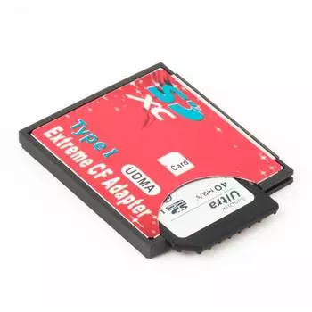 Один слот для карт памяти Micro SD/SDXC TF CF типа I. Адаптер устройства чтения карт памяти для новейших рекордеров. красный