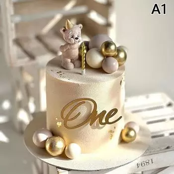 Один Топпер для торта «С Днем Рождения», акриловый, розовое золото, один топпер для кекса для детей