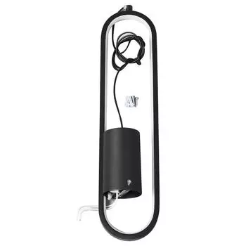 Одинарная люстра 18 Вт, подвесной светильник, современный светодиодный подвесной светильник с 3 цветовой температурой 85?265В чёрный