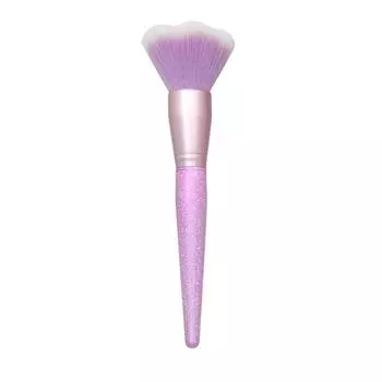 Одинарная прозрачная пластиковая ручка, пудра для кошачьей шерсти, румяна, инструменты для макияжа