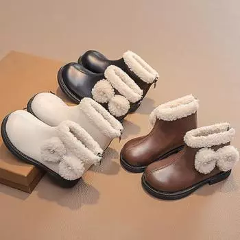 одинарные ботинки средние детские кожаные ботинки 26