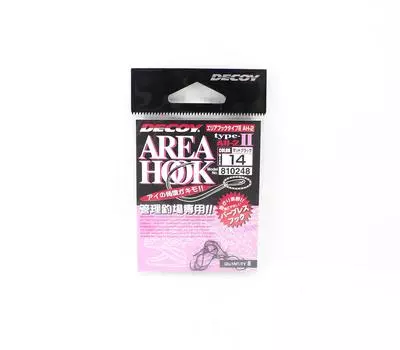 Одинарные крючки Decoy AH-2 с затыканием по площади, размер 14 (0248)