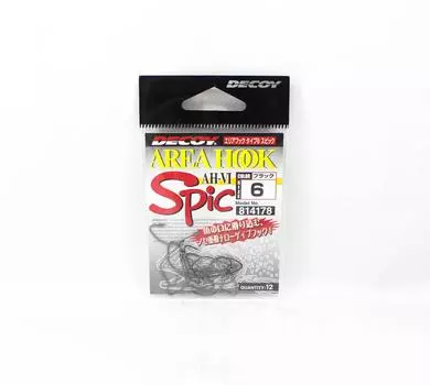 Одинарные крючки Decoy AH-6 Spic Area Plug, размер 6 (4178)