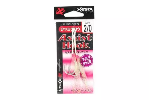 Одинарные вспомогательные крючки Xesta Shami Claw, размер 2/0 (3540)