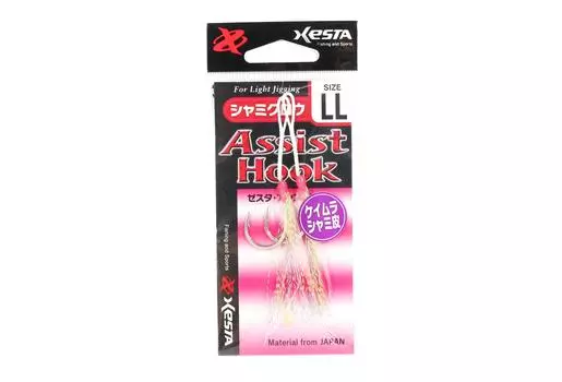 Одинарные вспомогательные крючки Xesta Shami Claw, размер LL (3526)