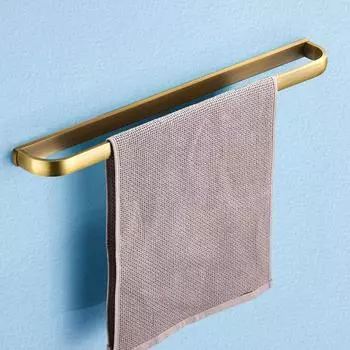 Одинарный держатель для полотенец, антикварный, черный, белый, розовое золото, никель, хром, латунь, настенный, роскошный держатель для полотенец в ванной, полка для хранения вещей