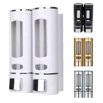 Одинарный/двойной 400 мл дозатор мыла настенный для душа ванна дозатор шампуня контейнер для жидкого мыла аксессуары для ванной комнаты