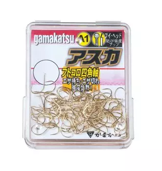 Одинарный крючок Gamakatsu The Box A1 Asuka 4 105 шампанского золотого цвета 67026 №.