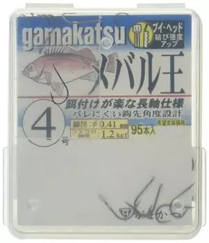 Одинарный крючок Gamakatsu The Box Rockfish King 7, 95 штук, NS, черный, 66489 №.