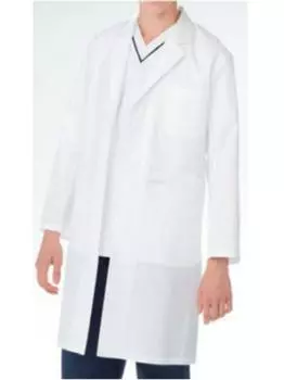Одинарный смотровой длинный докторский белый S белый [Nagaileben] Мужская одежда, рукава, одежда, пальто, EM-3015, размер, белый