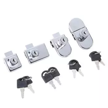 Одинарный стеклянный замок из цинкового сплава, витрина, дверной цилиндр для шкафа, раздвижные стеклянные замки для мебельной фурнитуры