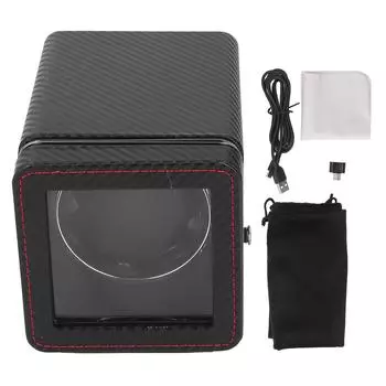 Одинарный заводной механизм для часов с автоматическим вращением, 4 режима, сетчатая текстура, кожа, светодиодная подсветка, супер тихий красный