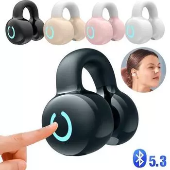 Одинарный зажим для ушей с открытым ухом, Bluetooth, беспроводные наушники, спортивные наушники, HiFi звуковая игровая гарнитура, наушники с зажимом для ушей, вкладыши для спорта, бега, йоги, бега трусцой