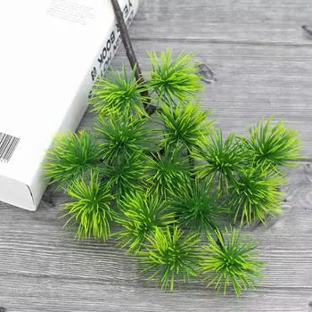 Одиночная большая сосновая игла Красота Сосновая ветка Зеленые растительные аксессуары Садовое ландшафтное оформление Большое дерево Красота Сосна