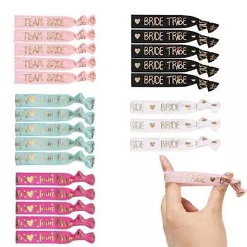 Одиночная вечеринка, свадебный браслет для невесты, эластичный браслет для подружки невесты, набор резинок для праздничной вечеринки