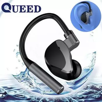 Одиночные наушники Blusiness Bluetooth 5.2 HIFI с мощными басами и сенсорным управлением для занятий спортом. Удобная гарнитура с ушным крючком для всех смартфонов.